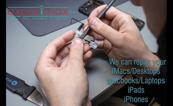 We can repair your devices, (desktop/laptop, tablet, phone)