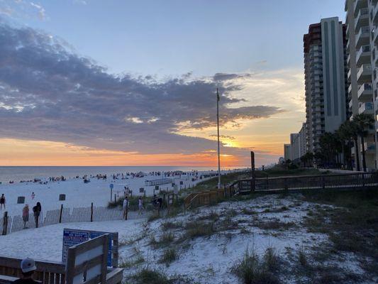 Not Sport Clips, but last nights beach sunset. Now to catch tonights sunset.