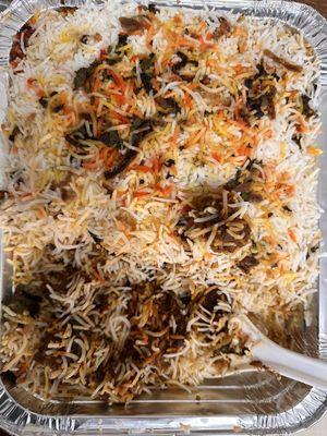 Family pack goat biriyani weekend special