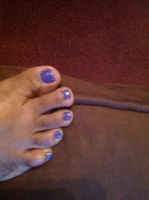 Purple toes