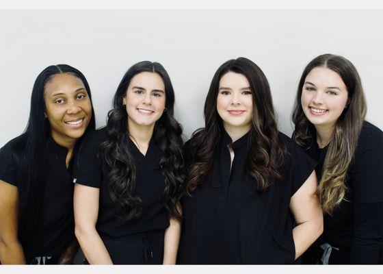 Front Desk staff left to right; Amelia, Thalia, Maron & Vanessa.