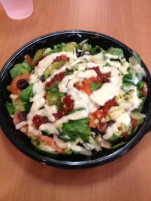 Chicken chopped salad with Honey Mustard!