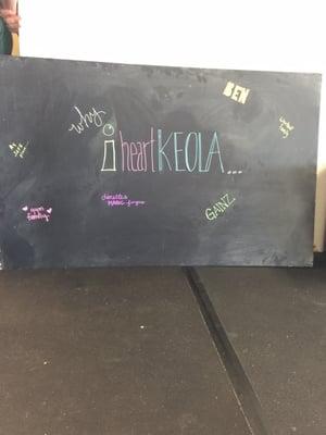 Share-your-feelings board at Keola!