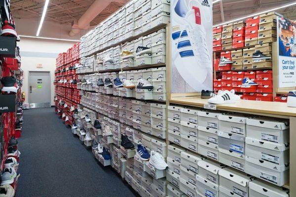 Shot of Popular Brand Section (I.e. Croc Shoe Wall)