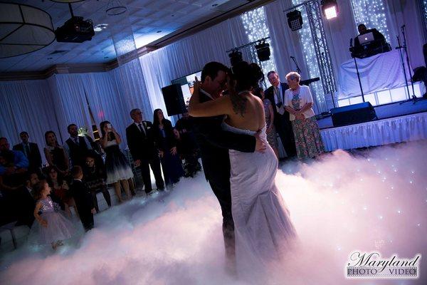 Dancing on a Cloud for the first dance at a Wedding in Washington DC