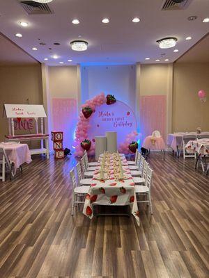 Strawberry theme Birthday party