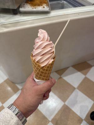 strawberry in a cone