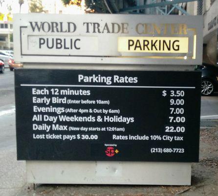 Fraudulent prices!!! Don't ever park here!!!