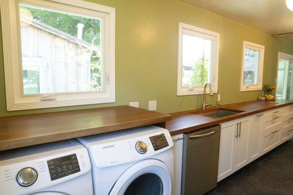 Custom sapele counter tops