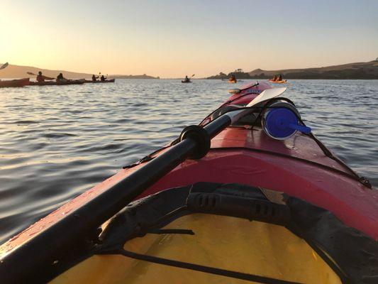 Headed out into Tomales Bay