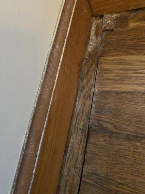 Dirty baseboard