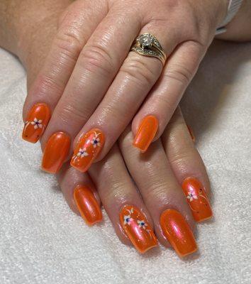 Nail with design