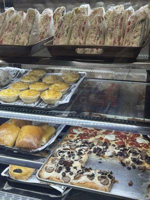 All types of sandwiches and savory pastries