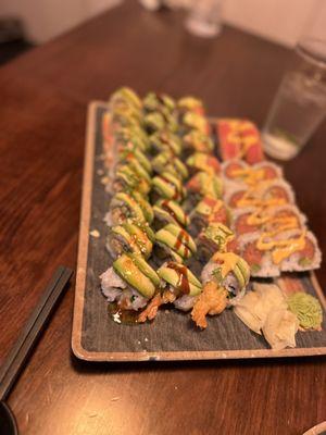 Oooo - see the fancy plating? Does it look the same because it all tasted like the same thing.