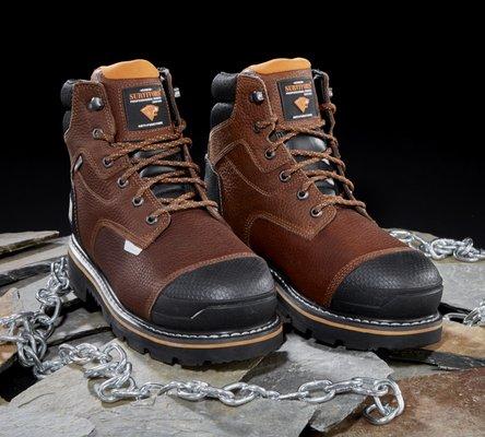 This client manufactures work boots. They needed product photography.