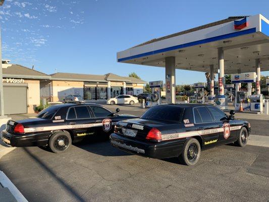 Security vehicles ready to patrol the streets and serve our communites.