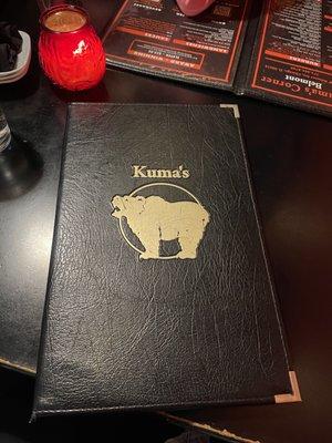 Menu - cover