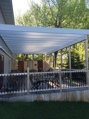 New deck and pergola...wonderful space to sit outside