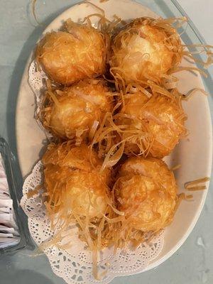 Deep fried shrimp balls