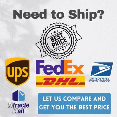 Need to Ship? Fedex, UPS, DHL and USPS. Come to one place to get your price comparison.