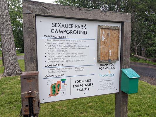 Welcome to Sexauer Park, Brookings