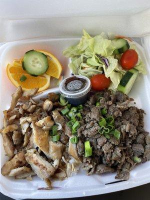 Chicken steak plate