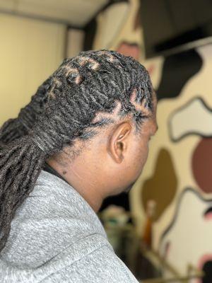 Loc Retwist & Style with Line Up