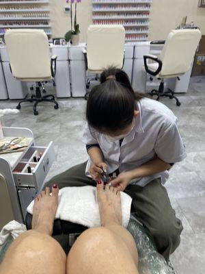 A soothing, high quality pedicure!