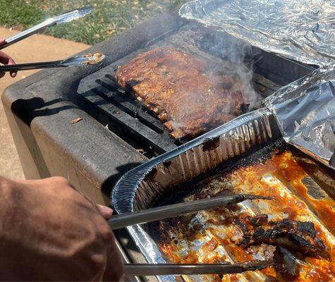 A Bbq hosted by Second Baptist Church