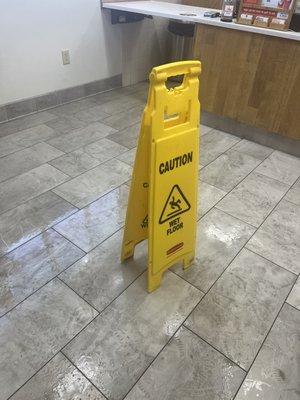 flooded floor