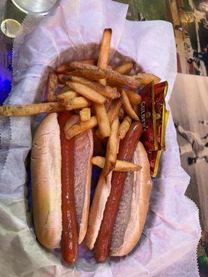 Hot dogs and fries