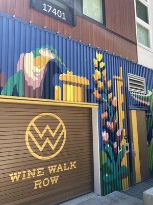 Mural on Wine Walk Row, near the upstairs market booths