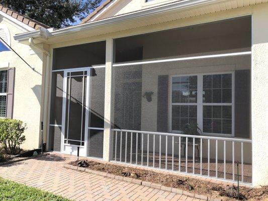 Front porch enclosed