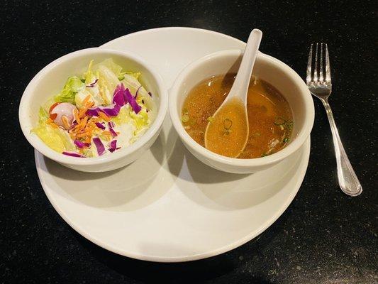 Soup and salad