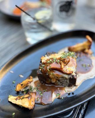 Signature Braised Beef Cheeks w/ mushroom puree, toma point reyes cheese | $30