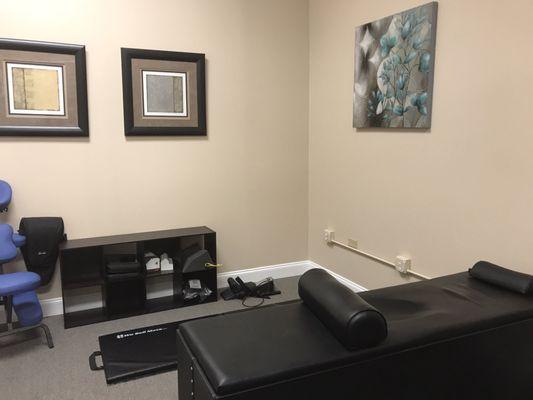 One of the therapy rooms. Love the roller beds.