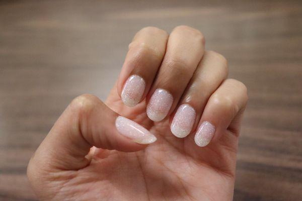 Dip powder on natural nails ($35)