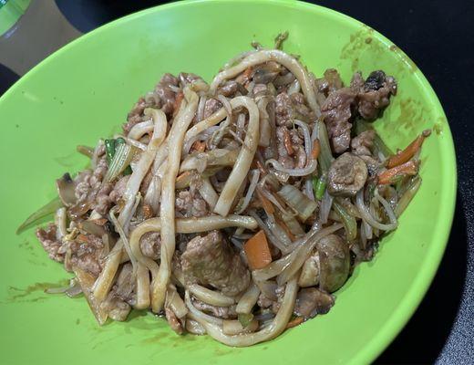 Udon with beef