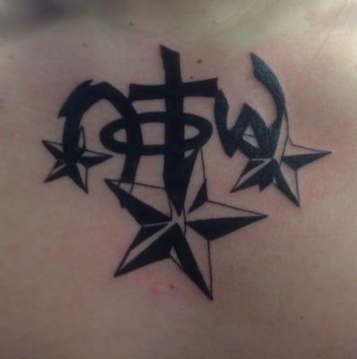 Husbands new chest piece