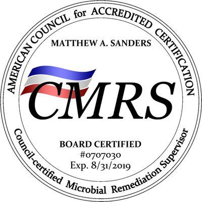 Certified Microbial Remediation Supervisor - ACAC