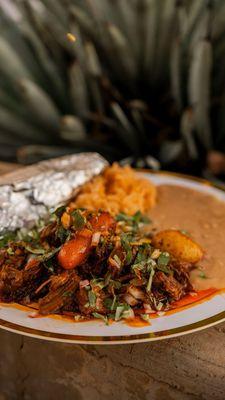 Beef Barbacoa with Rice & Beans