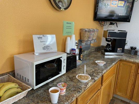 Best selection of continental breakfast & fresh made coffee.