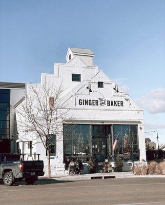 outside of ginger and baker