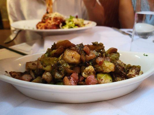 Brussel sprouts with Pancetta