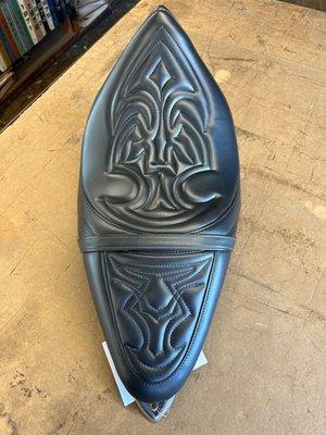 Custom motorcycle seat