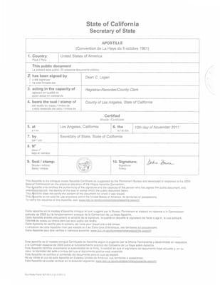 New Look for California Apostille