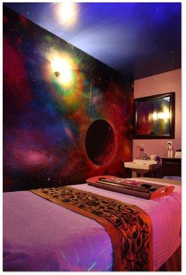 Galaxy Room for massages and facials. Very unique and tranquil.