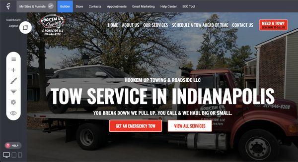 Tow Truck company website build