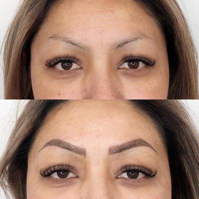 Microblading and shading