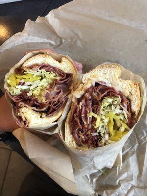 Hot Pastrami Sandwich